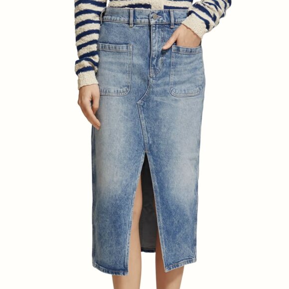 Scotch & Soda Dresses & Skirts - Scotch & Soda Patch Pocket Denim Midi Skirt (NWT)